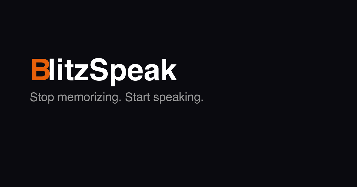 BlitzSpeak